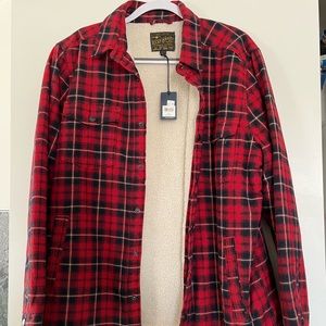 Lucky Brand Sherpa Lined Flannel NWT